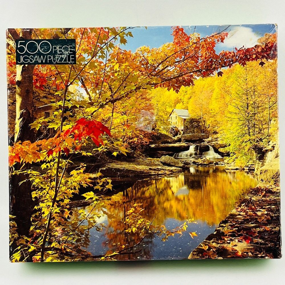 Vintage Babcock State Park 500 Piece Jigsaw Puzzle 15 x18 Whitman 1983
